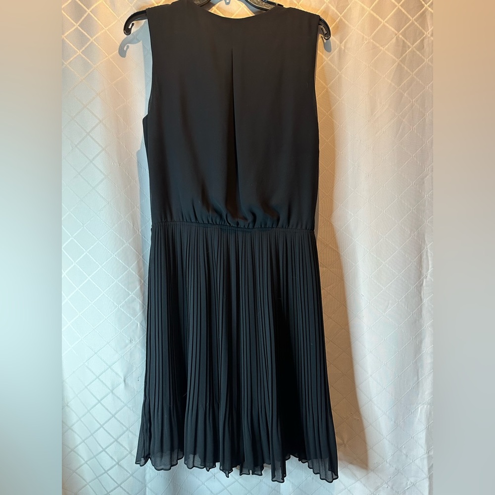 Pretty Knee Length Pleated Bottom Black Ricki’s Tank Dress - Picture 2 of 7